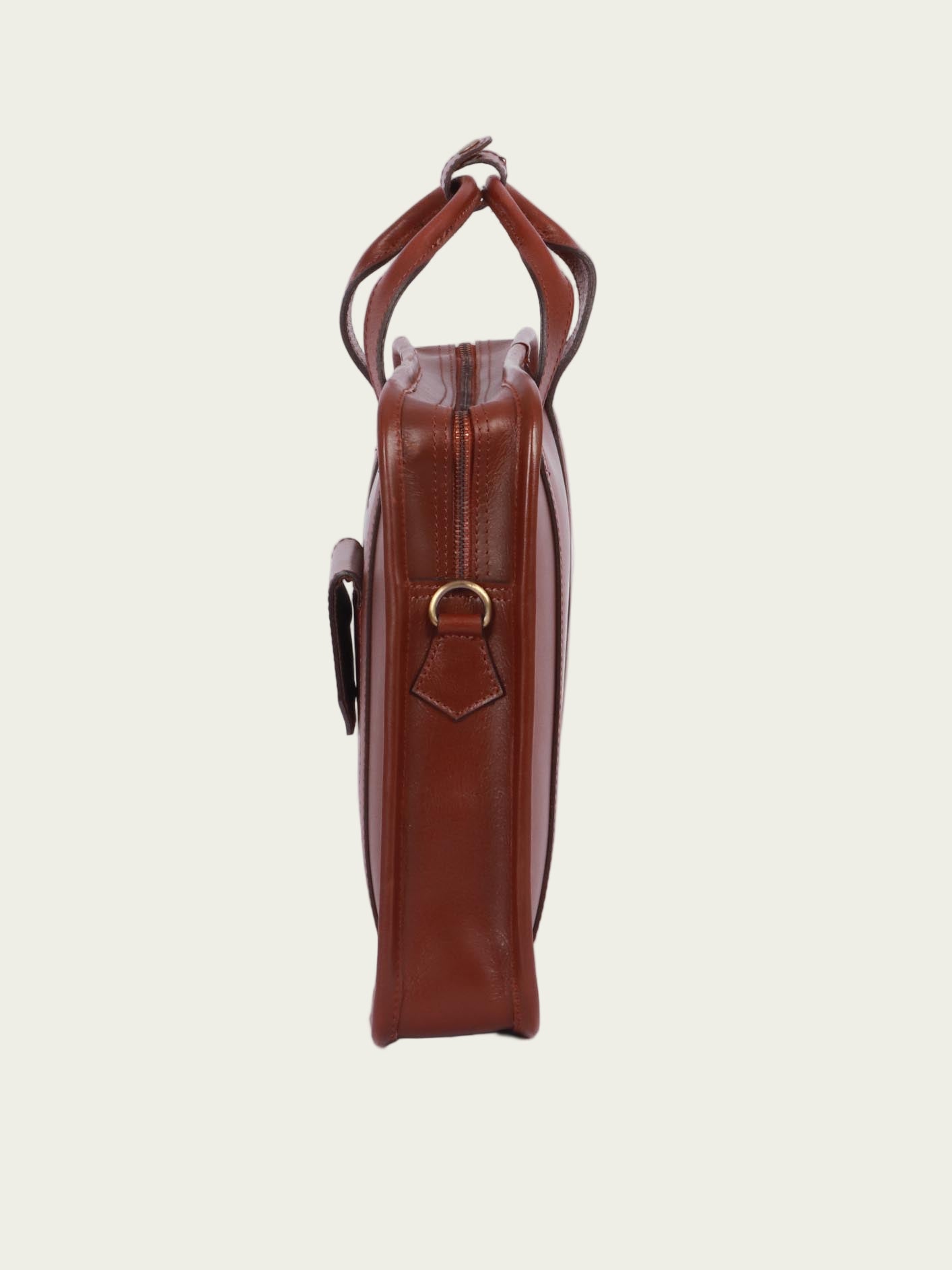Unisex Leather Laptop Briefcase
