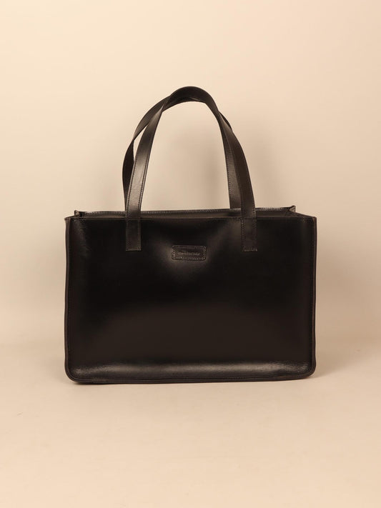 Leather shoppers bag