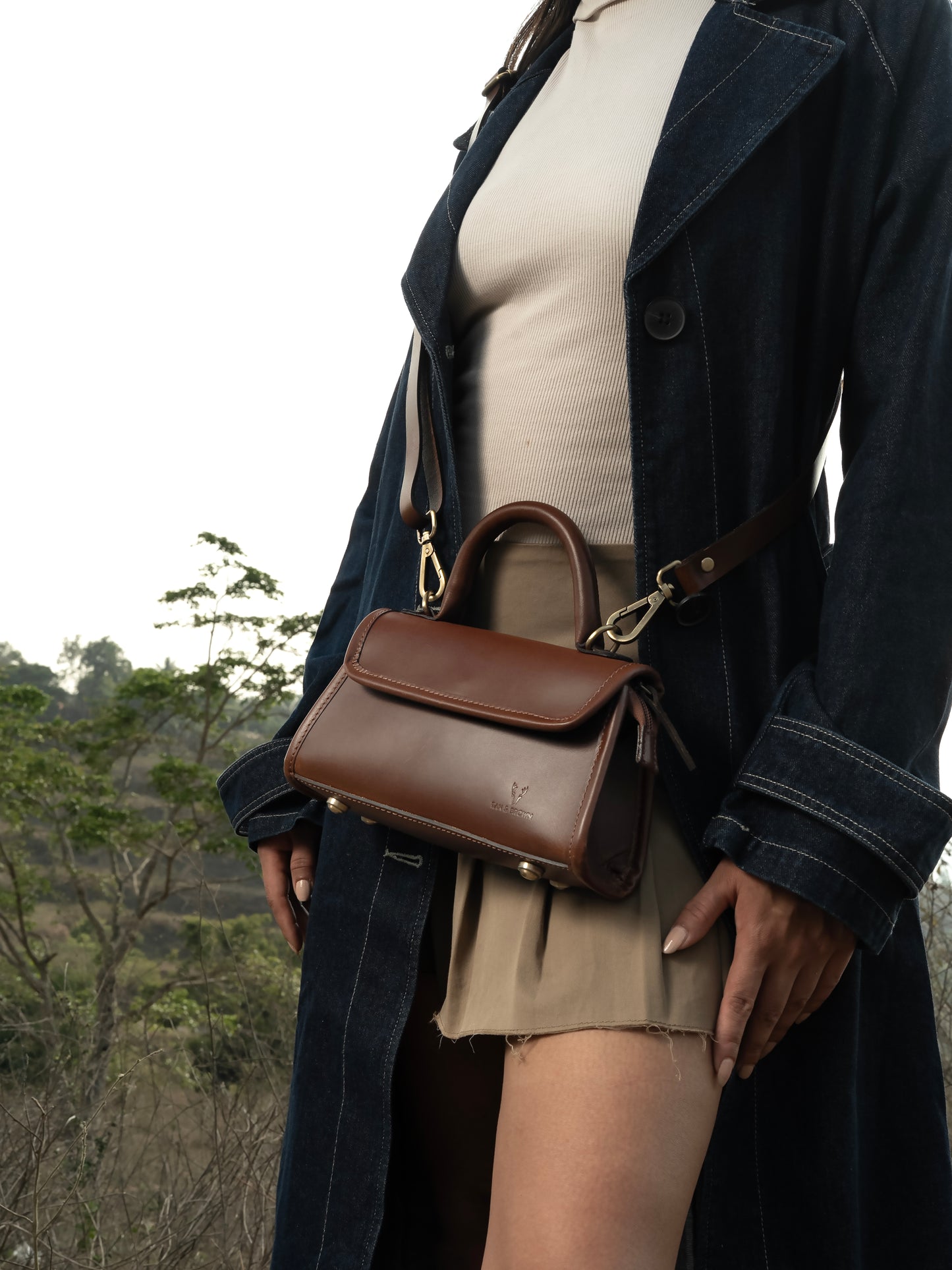 sling bag leather womens