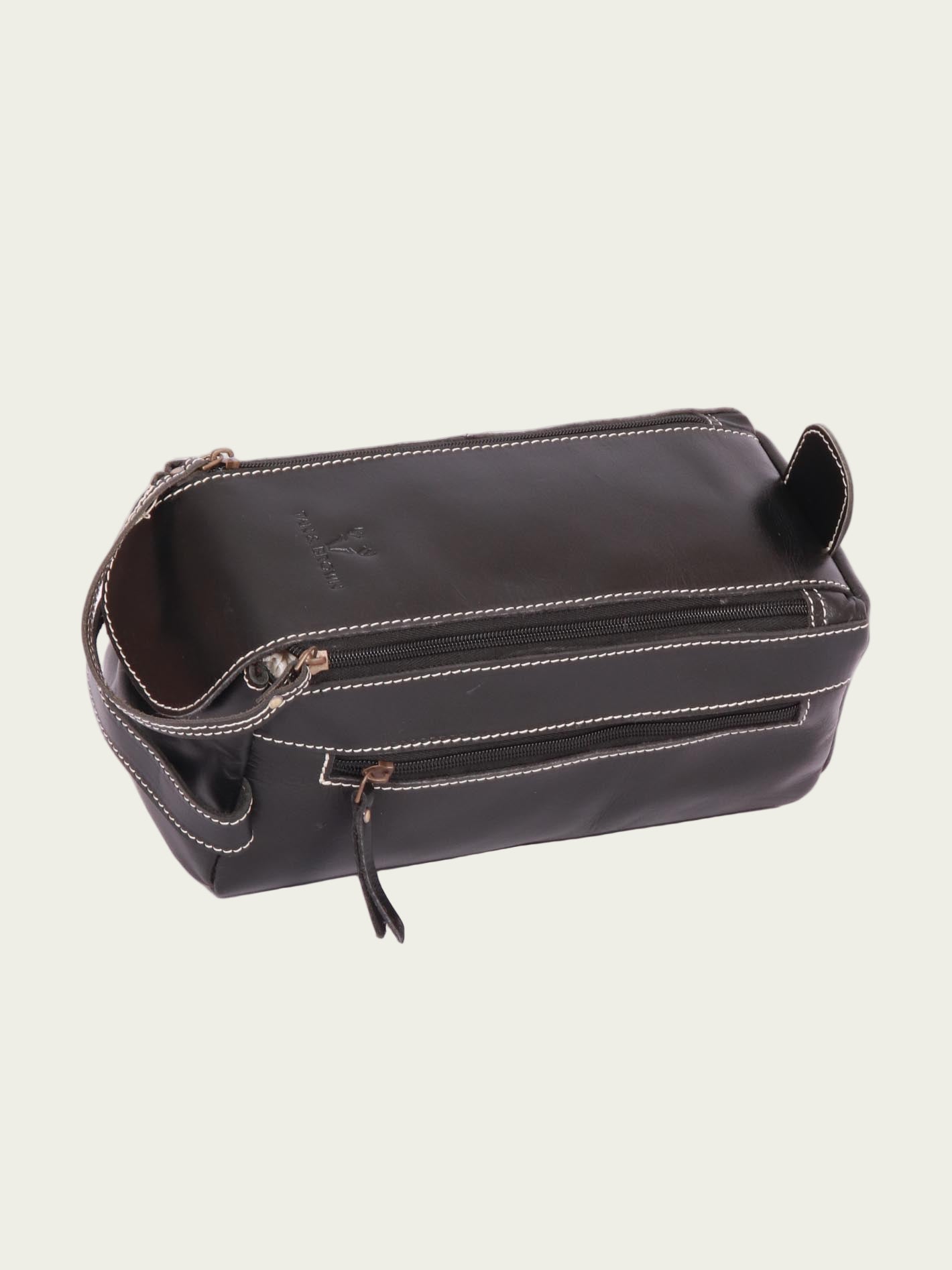Leather Travel Toiletry Bag