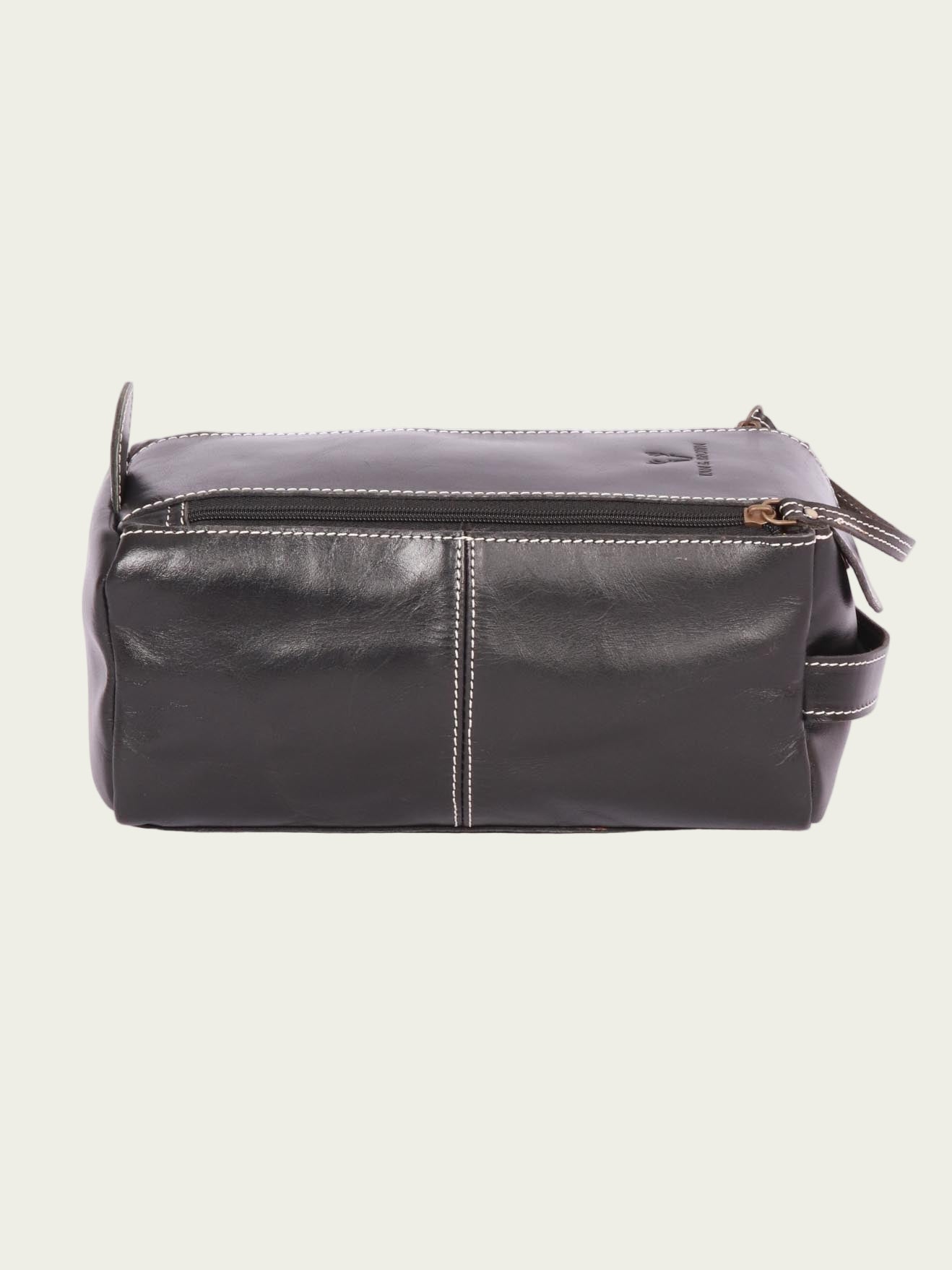 Leather Travel Toiletry Bag