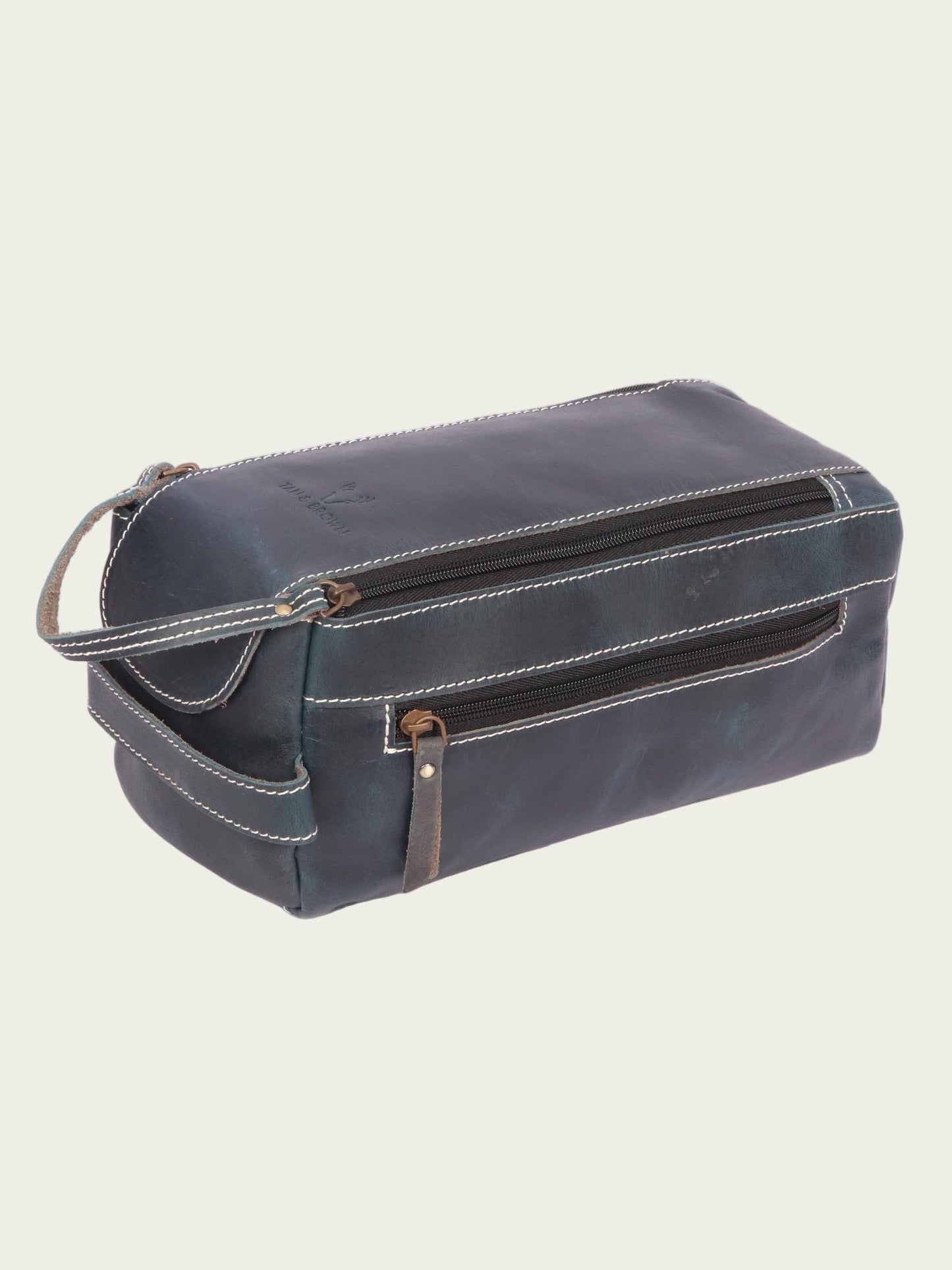 Leather Travel Toiletry Bag