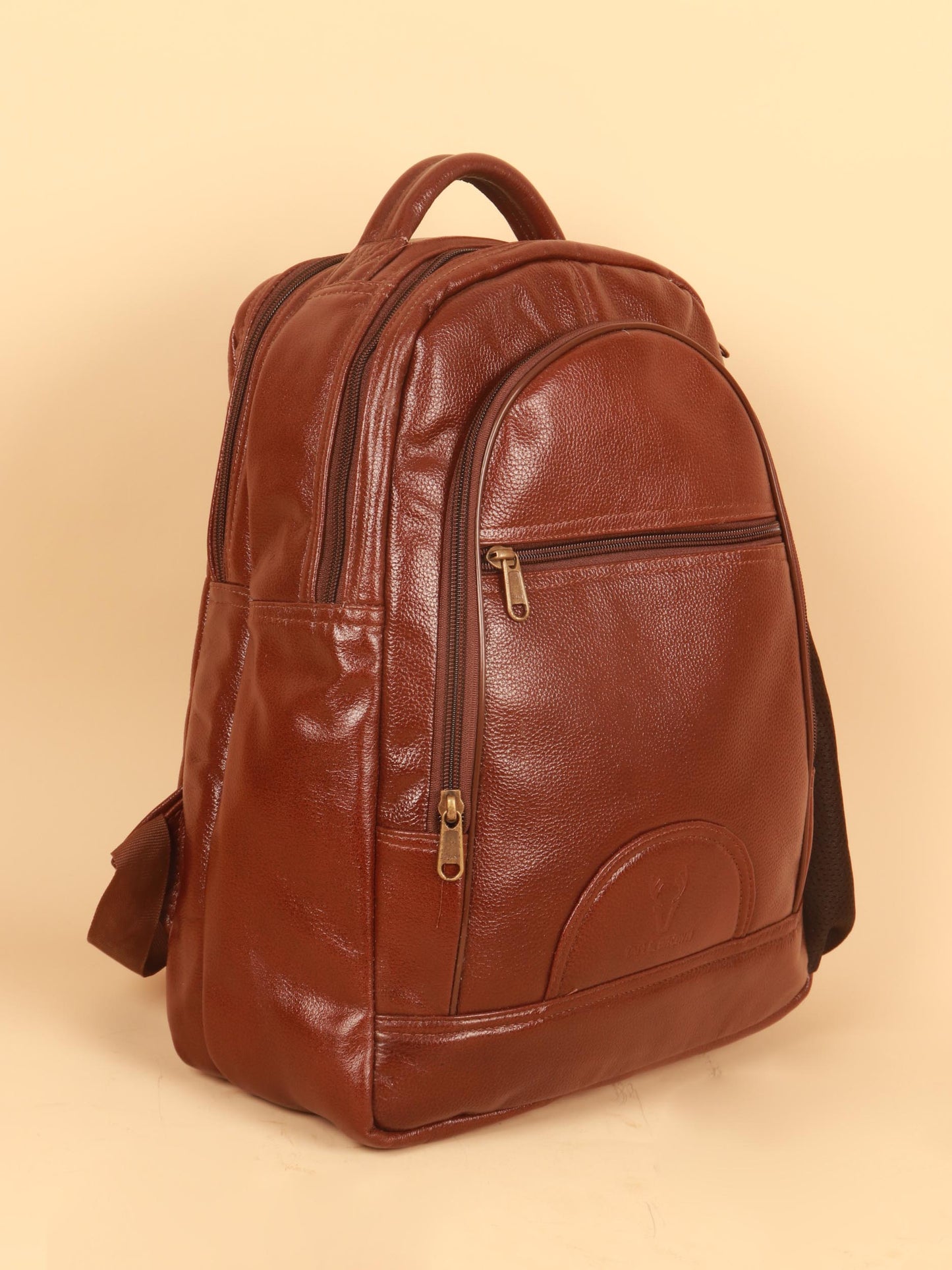 TAN & BROWN BACKPACK
