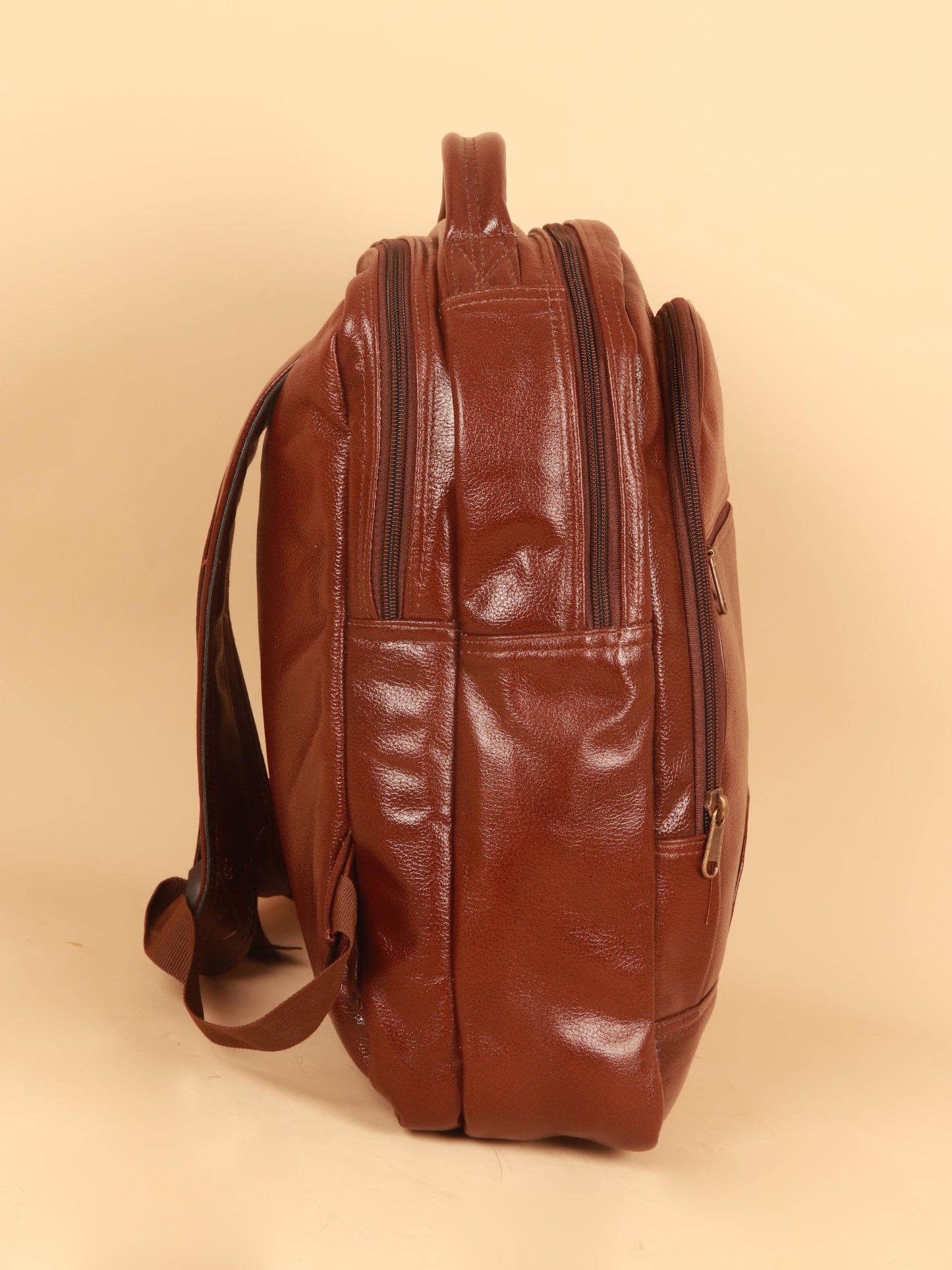 TAN & BROWN BACKPACK