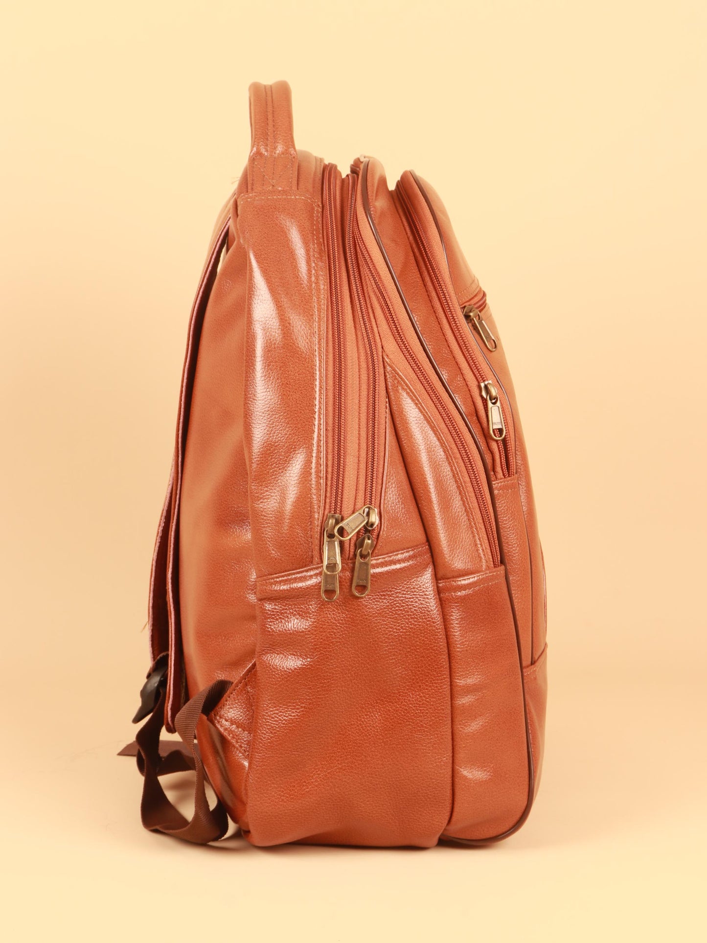 TAN & BROWN BACKPACK