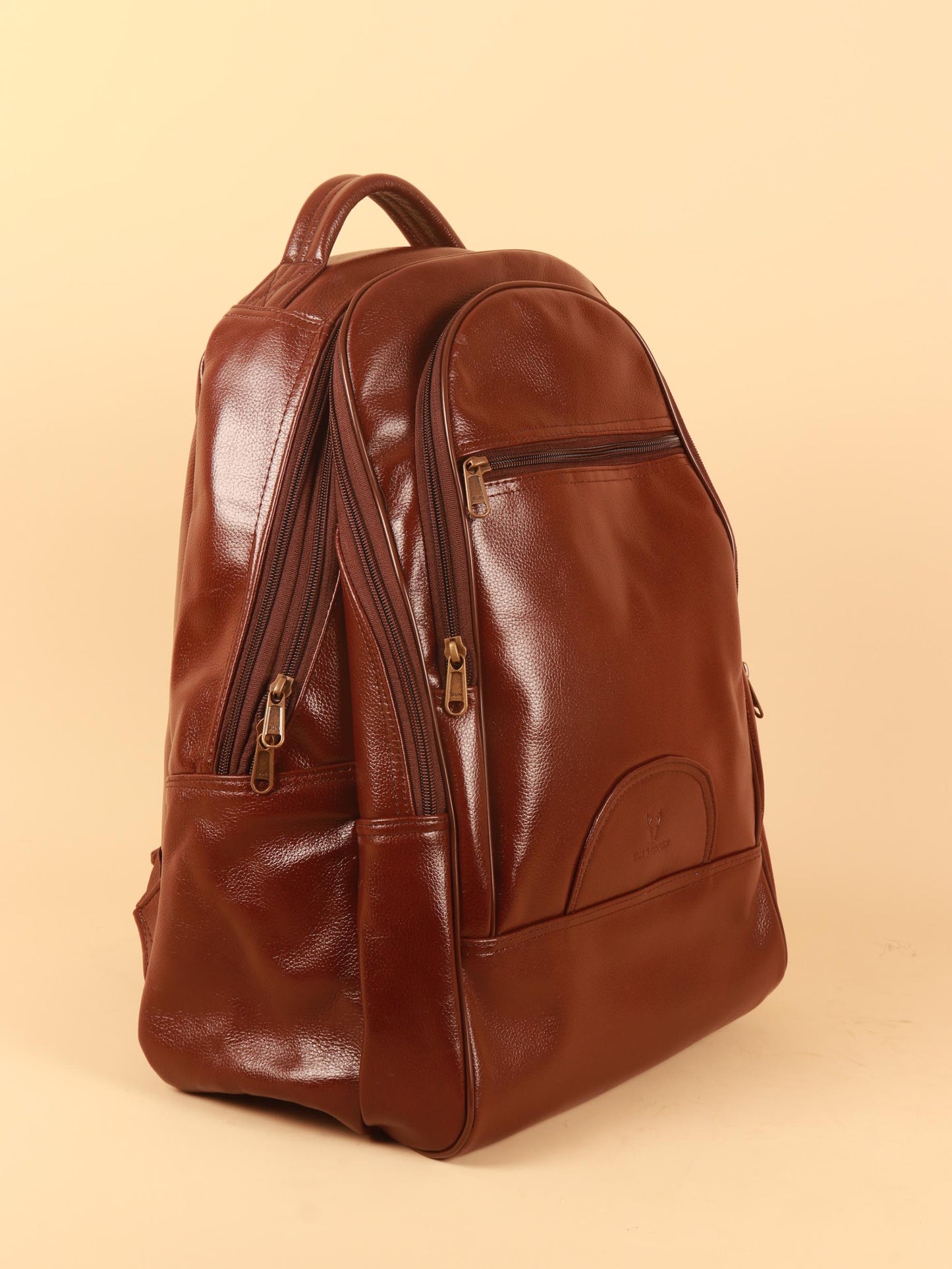 TAN & BROWN BACKPACK