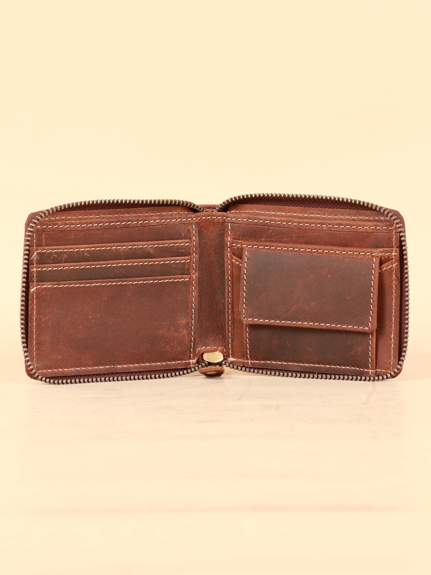 TAN & BROWN MEN'S WALLET