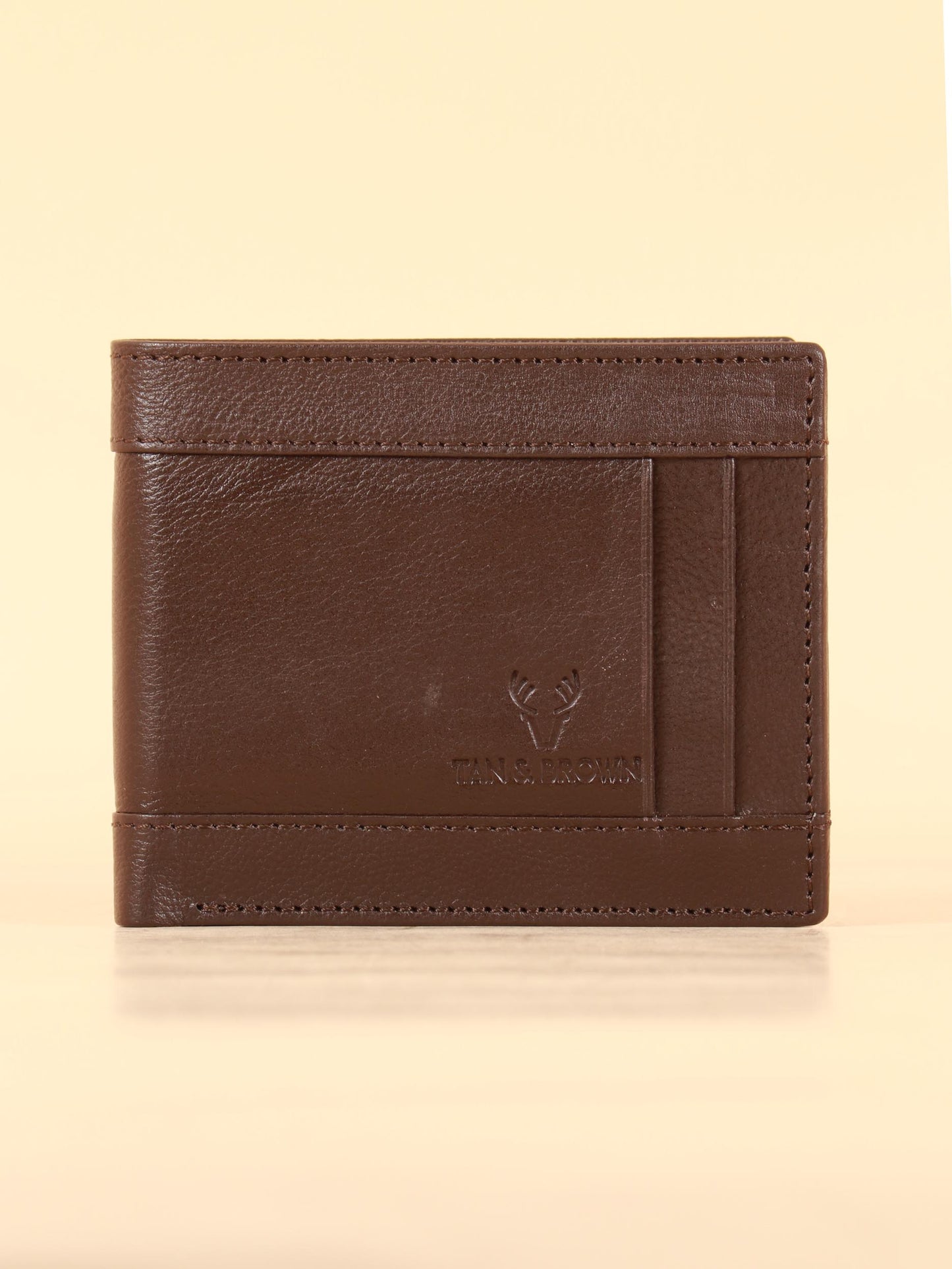 TAN & BROWN MEN'S WALLET
