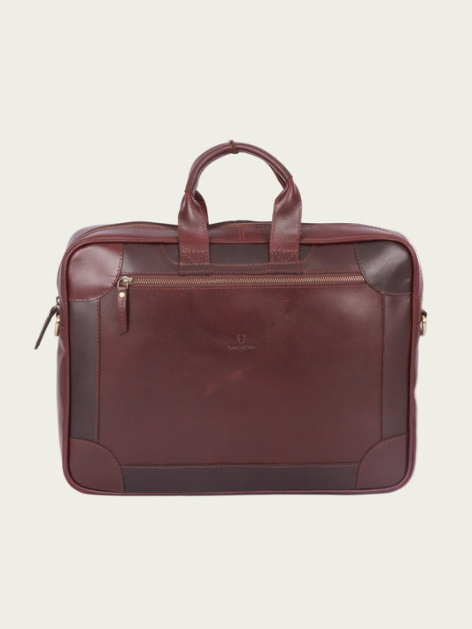 Office leather laptop bag