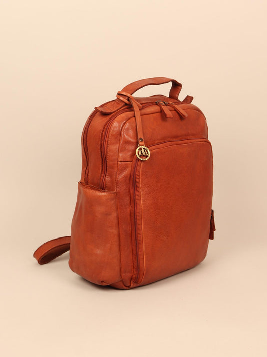 leather laptop backpack