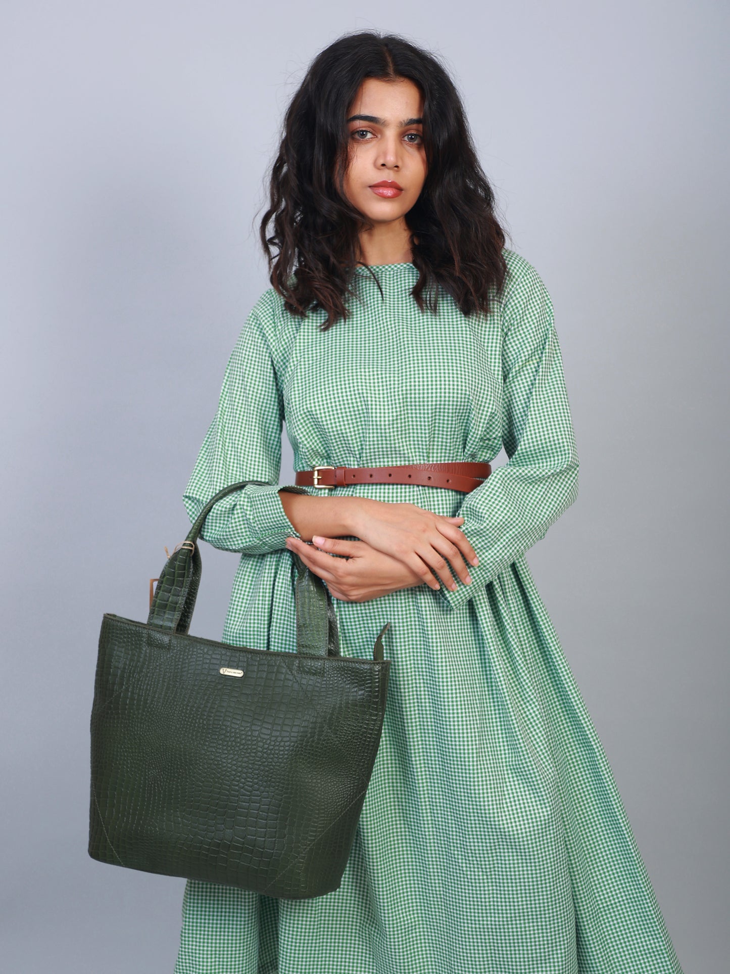 Leather handbag