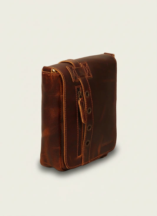 Leather Crossbody Messenger Bag