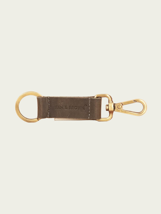 Handcrafted genuine leather keychain