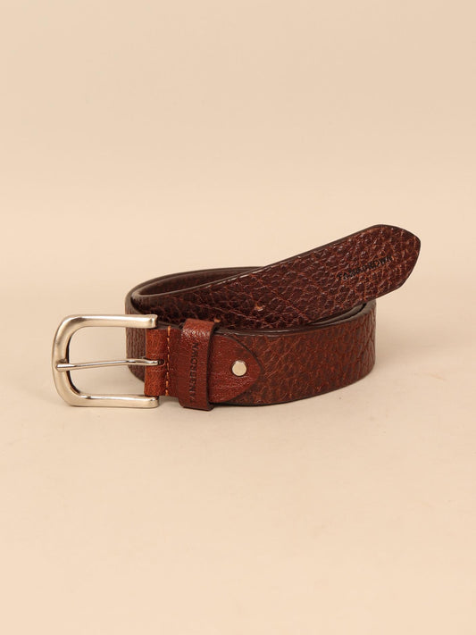 brown leather belt for men