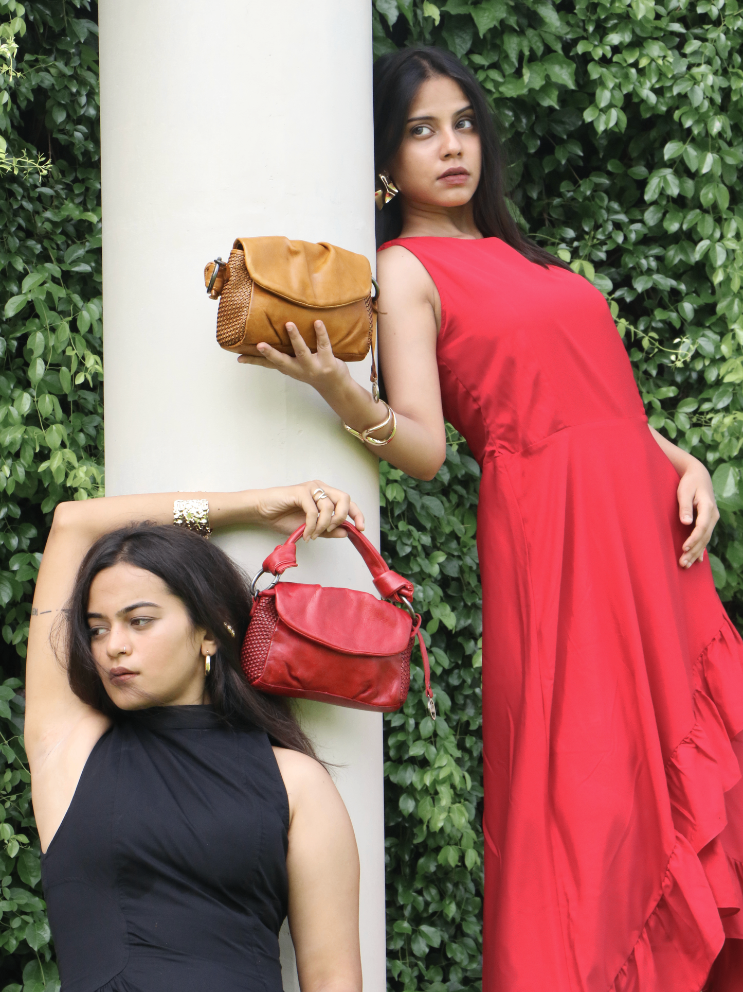 premium leather sling bag