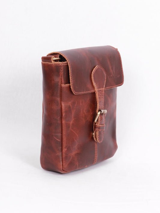 vintage leather sling bag