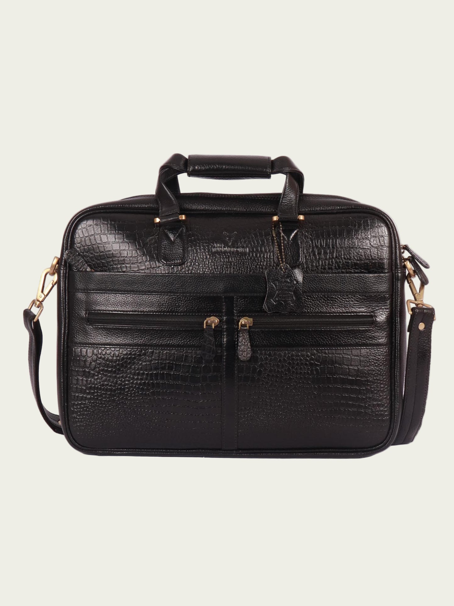 slim leather laptop bag