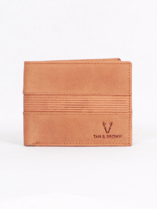 TAN & BROWN MEN'S WALLET