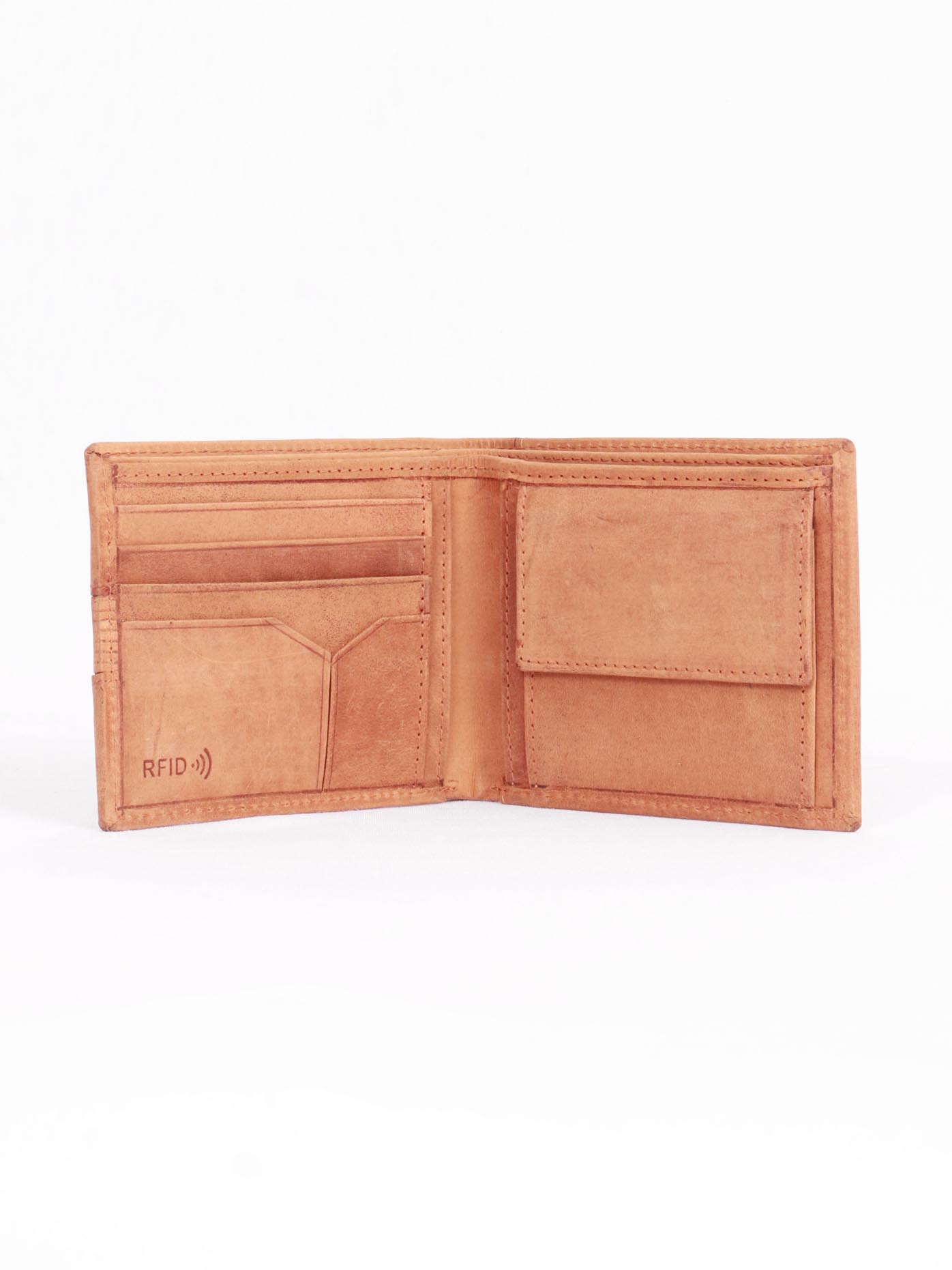 TAN & BROWN MEN'S WALLET