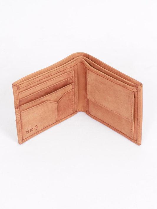 TAN & BROWN MEN'S WALLET