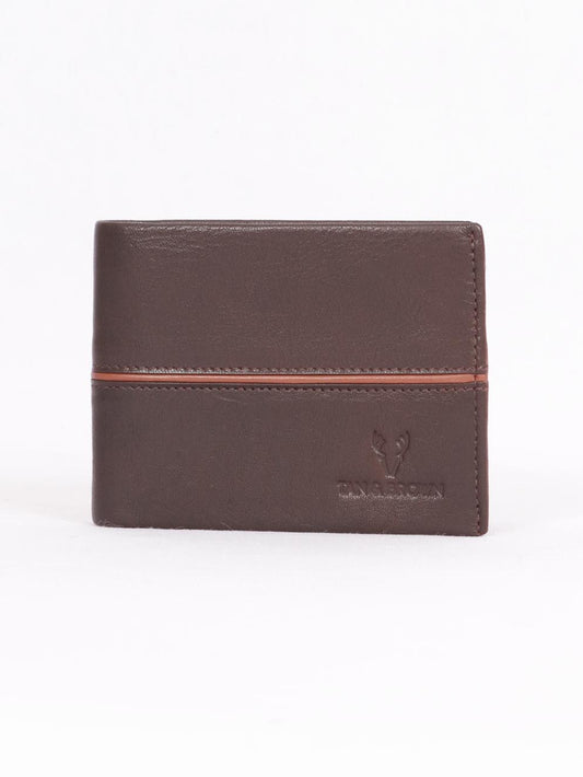 TAN & BROWN MEN'S WALLET