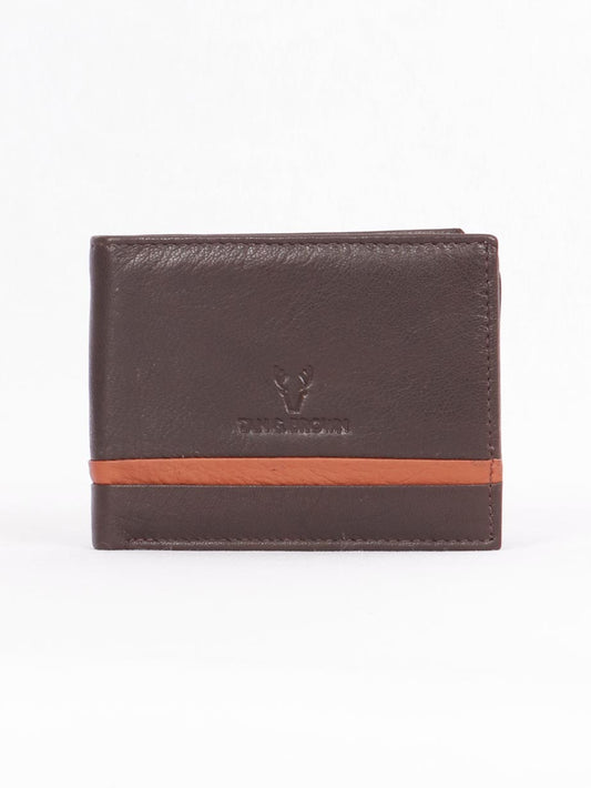 TAN & BROWN MEN'S WALLET