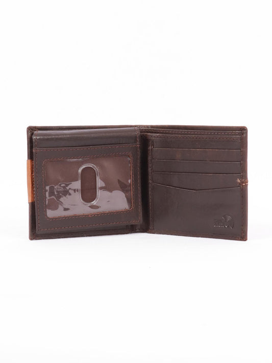 TAN & BROWN MEN'S WALLET