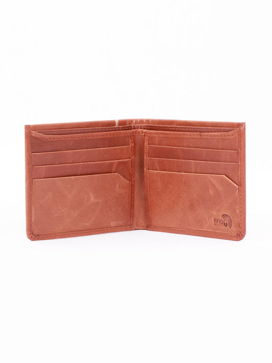 TAN & BROWN MEN'S WALLET