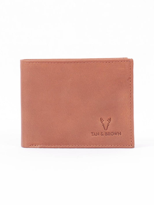 TAN & BROWN MEN'S WALLET