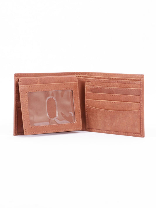 TAN & BROWN MEN'S WALLET