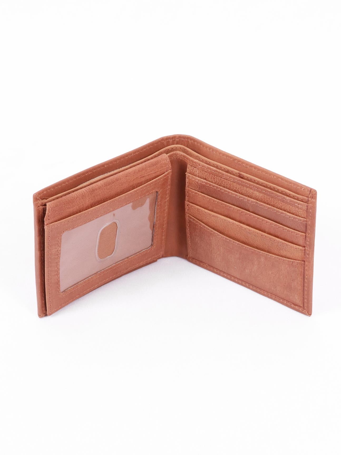 TAN & BROWN MEN'S WALLET