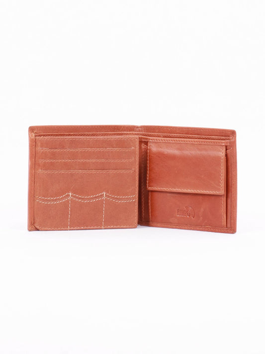 TAN & BROWN MEN'S WALLET