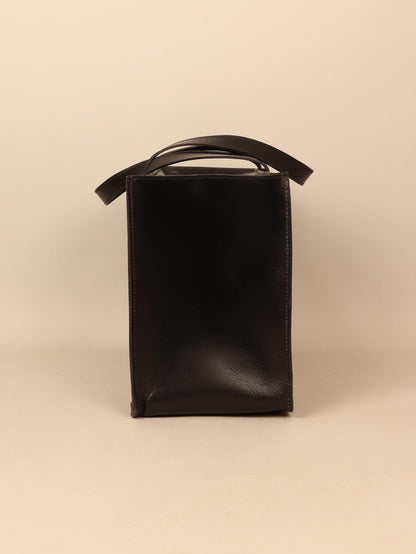 Leather shoppers bag