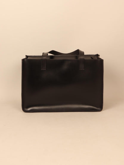 Leather shoppers bag