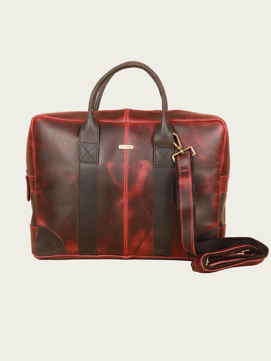 Stylish leather laptop bag for men and women