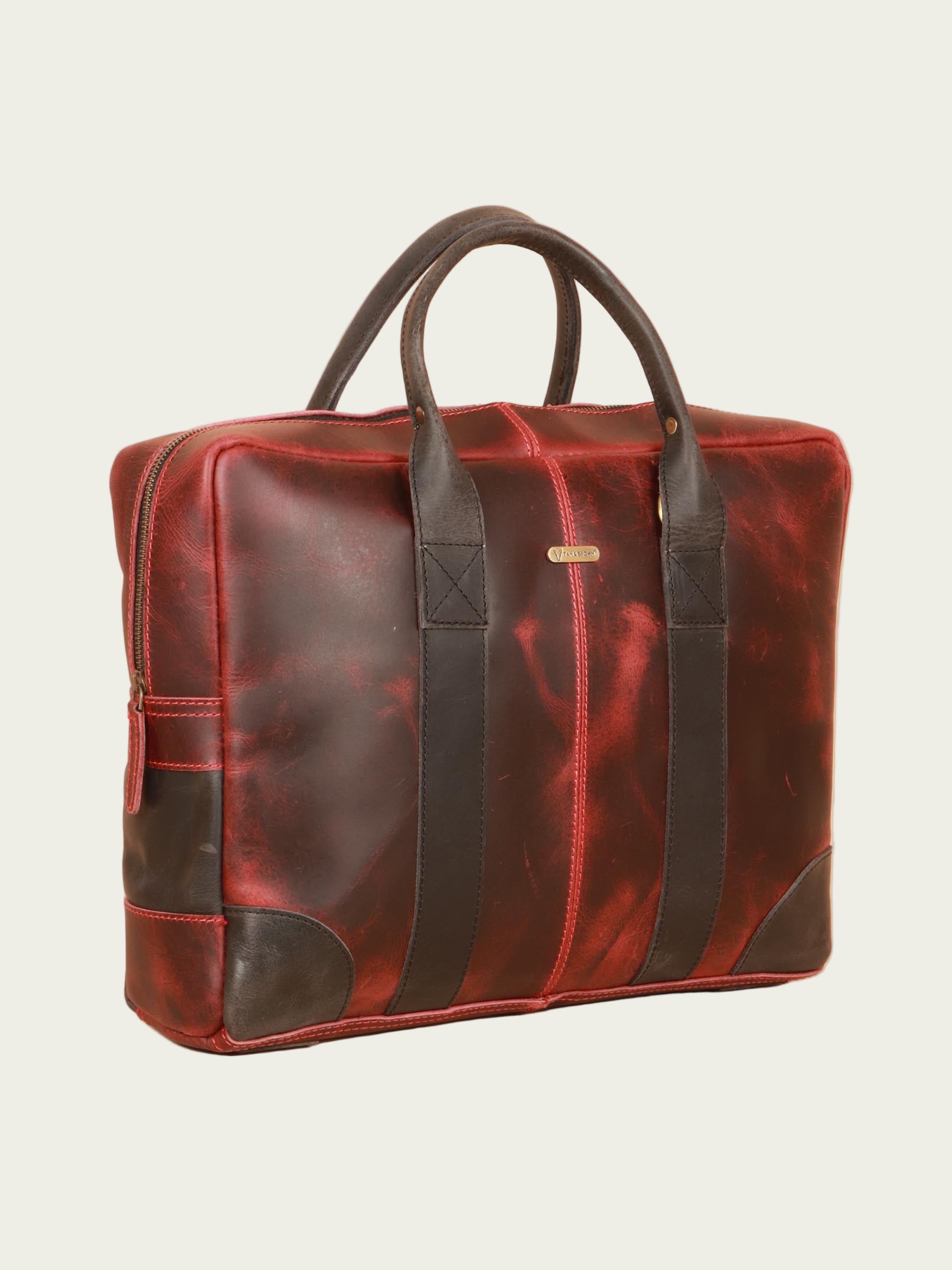 Stylish leather laptop bag for men and women