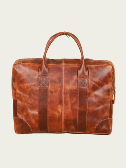Stylish leather laptop bag for men and women