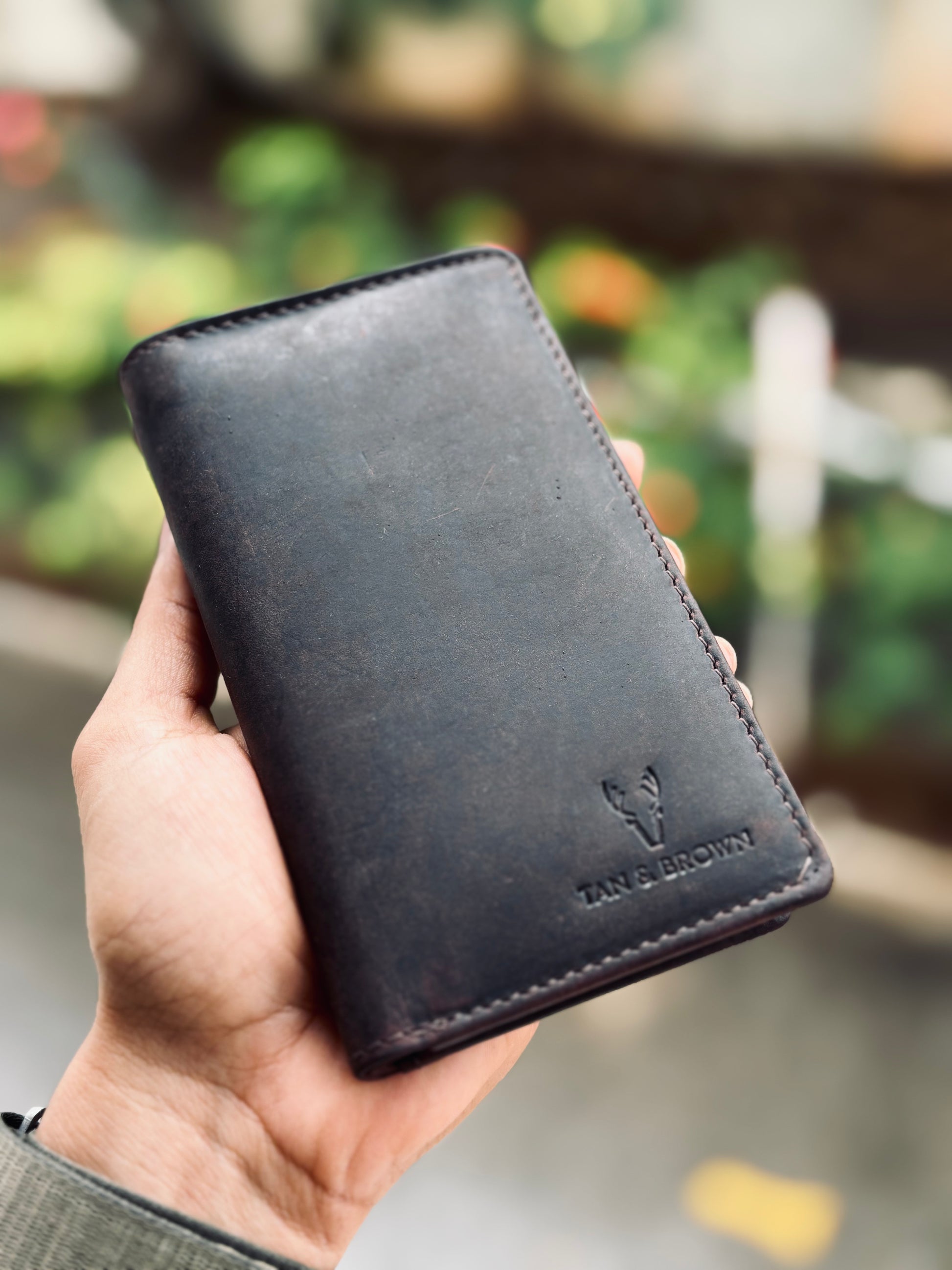 Leather Long Card Wallet
