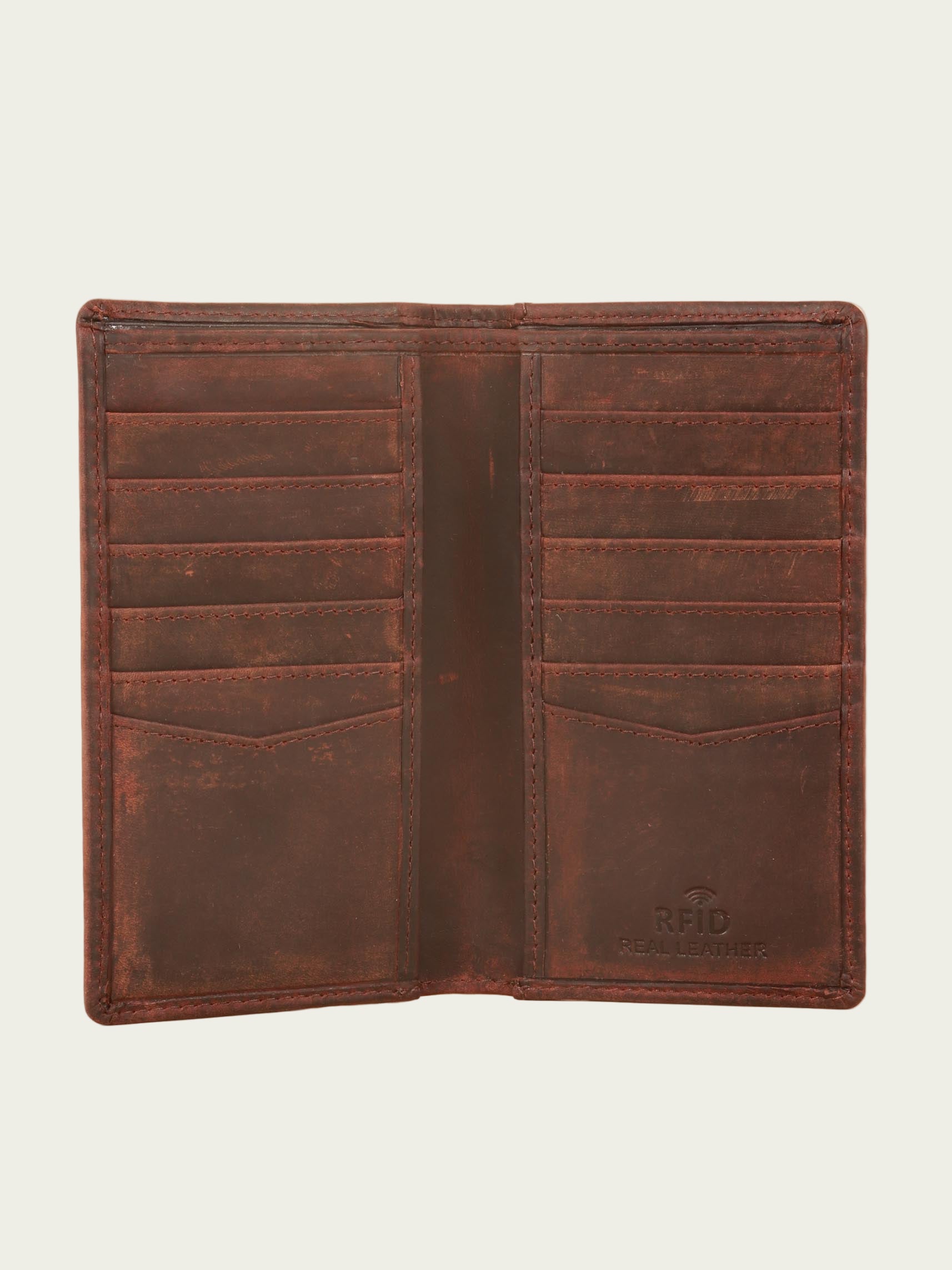 Leather Long Card Wallet