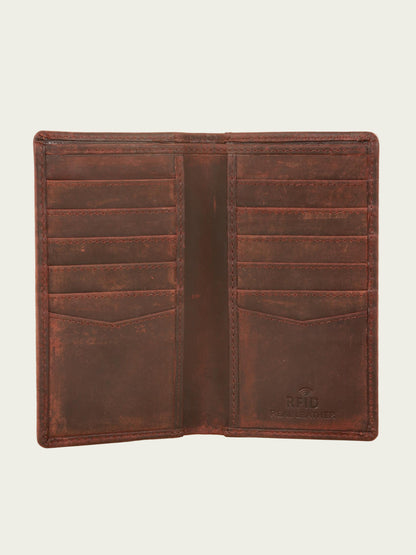 Leather Long Card Wallet