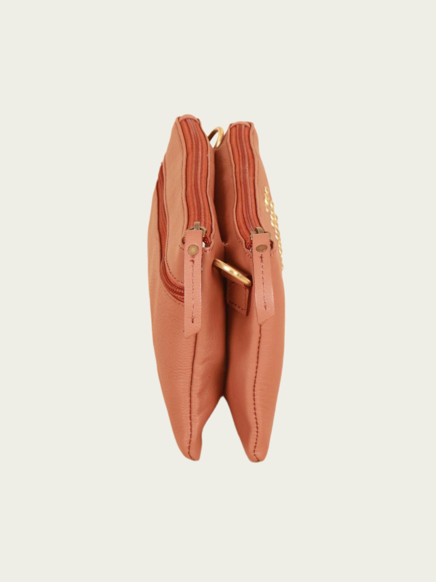 tan leather sling bag