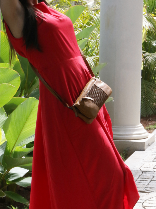 leather sling bag