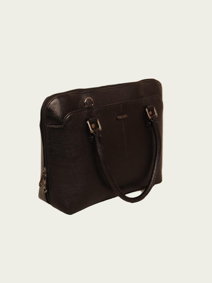 Leather Laptop Tote Bag for Women 