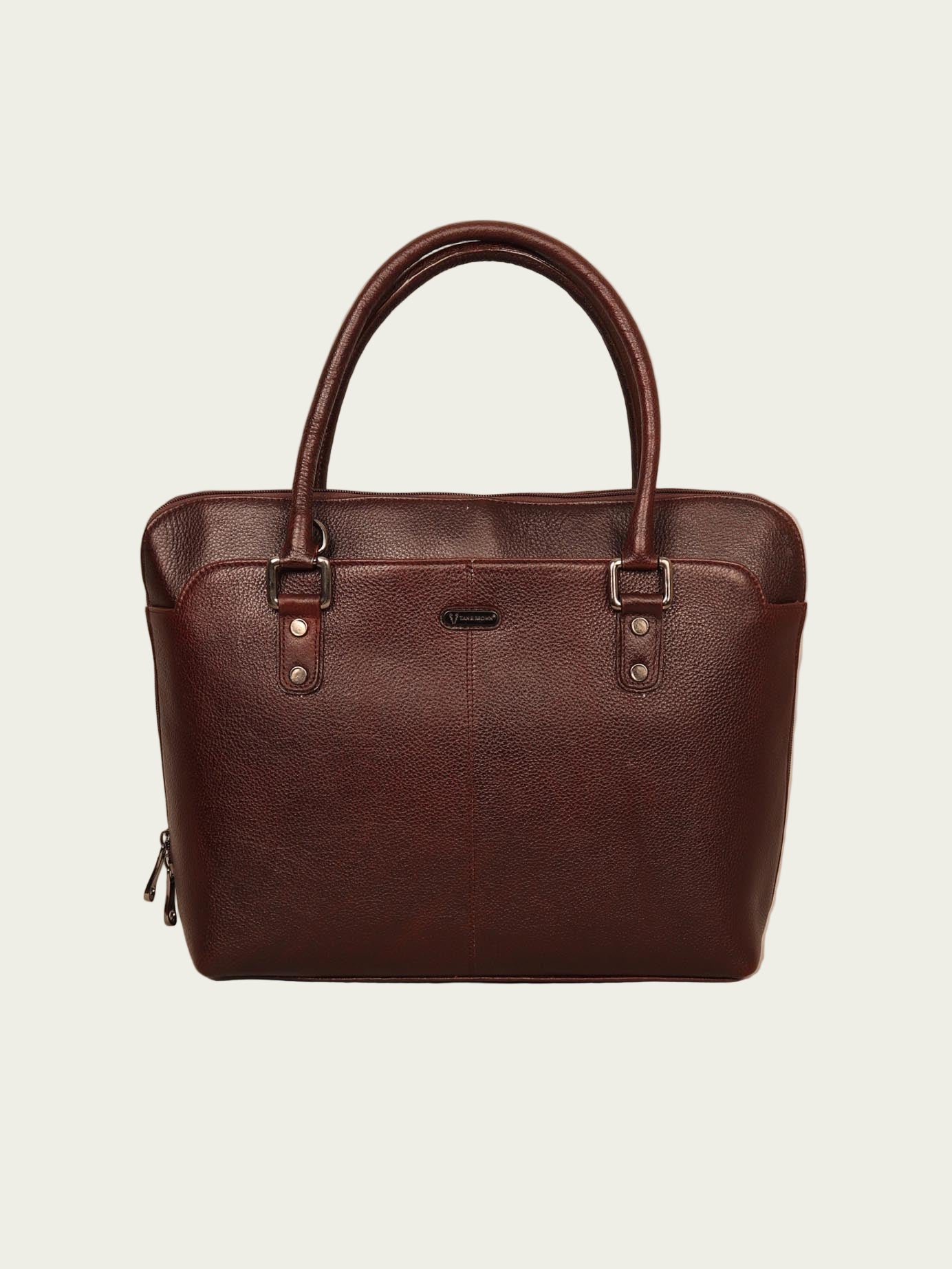 Leather Laptop Tote Bag for Women 