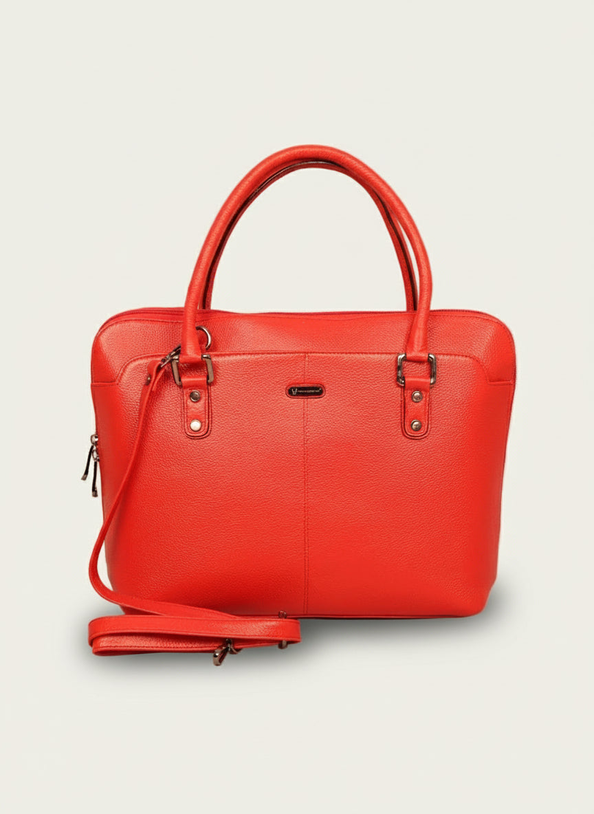 Leather Laptop Tote Bag for Women 