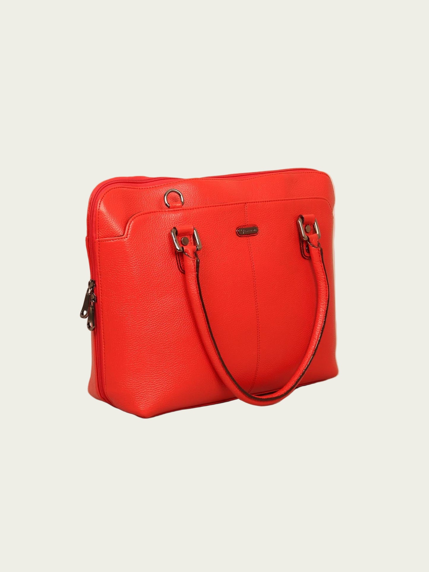 Leather Laptop Tote Bag for Women 