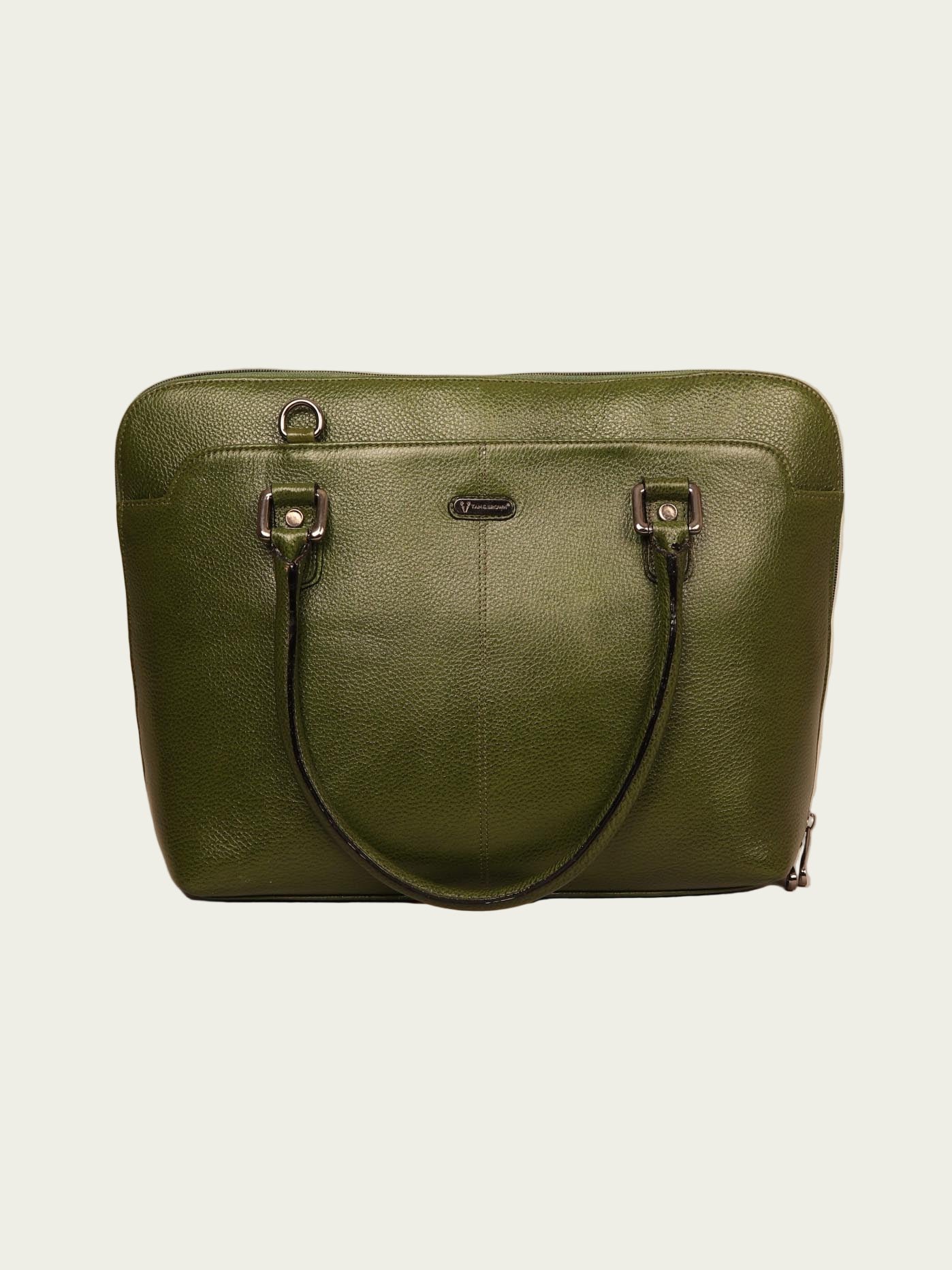 Leather Laptop Tote Bag for Women 