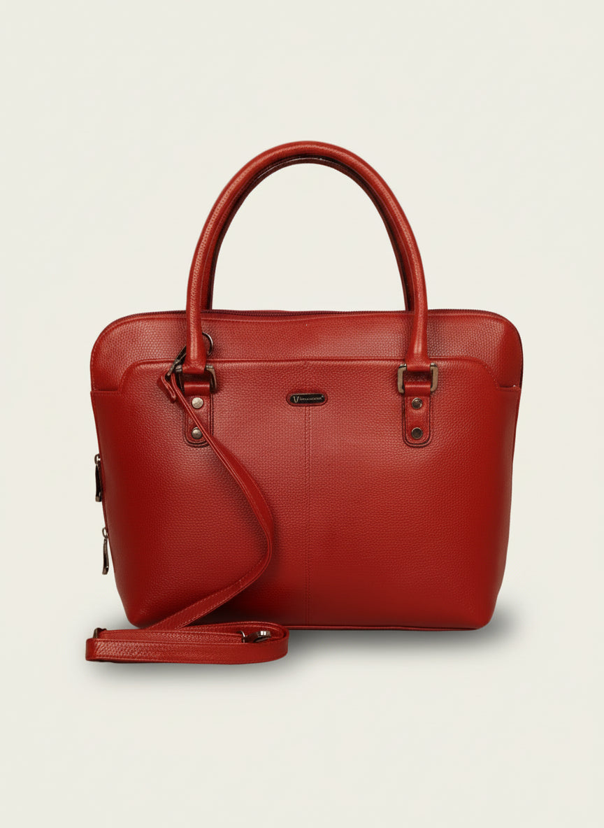 Leather Laptop Tote Bag for Women 