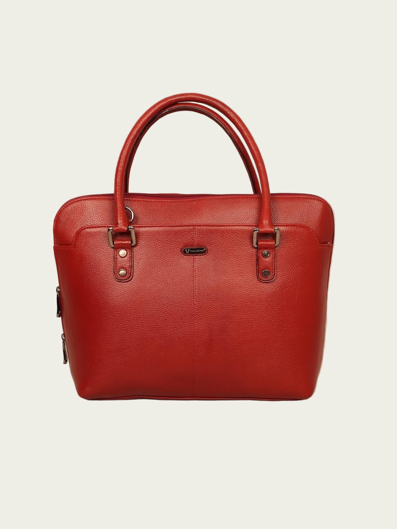 Leather Laptop Tote Bag for Women 