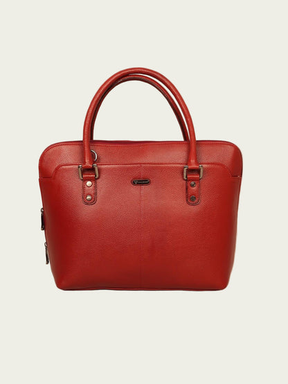 Leather Laptop Tote Bag for Women 